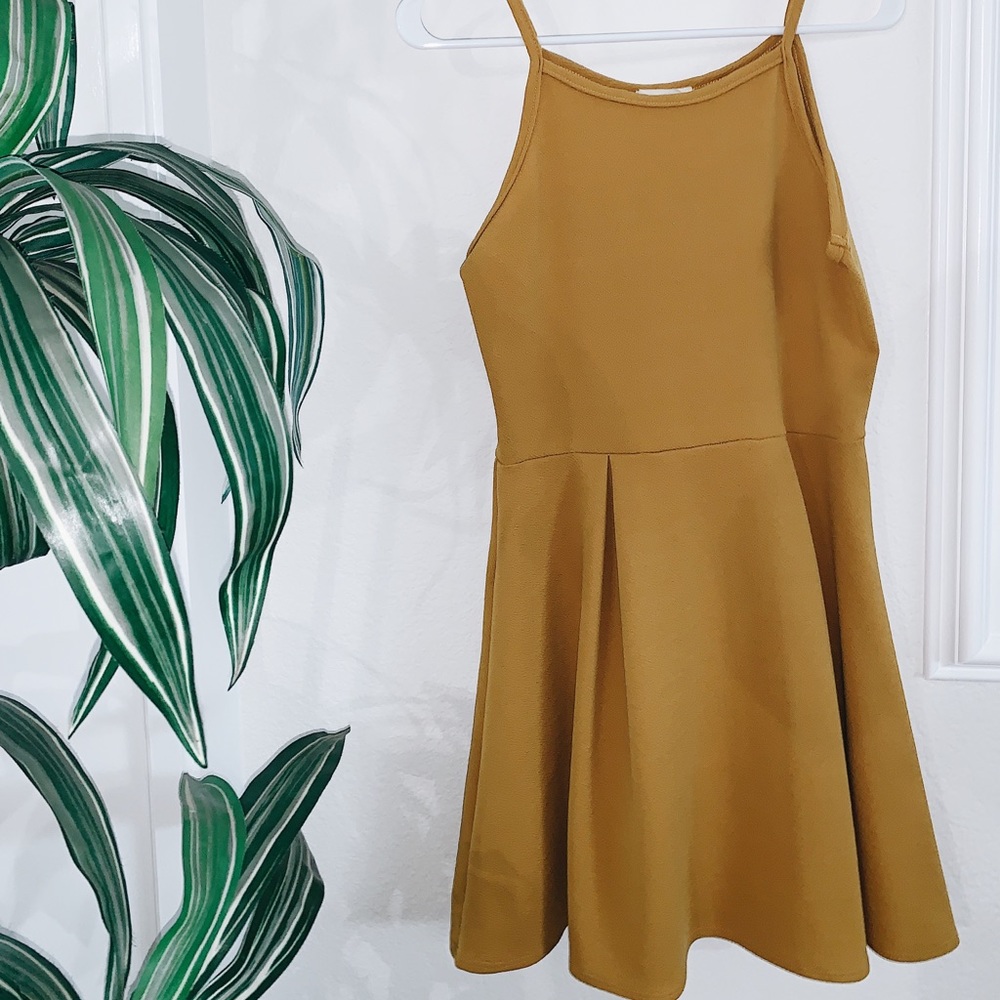 MUSTARD YELLOW DRESS - NEVER WORN